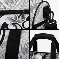 Hawaii Plumeria Lokelani Pikake Lei Duffle Bag Ele'ele Polynesian Tattoo LT9 - Polynesian Pride