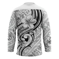 Hawaii Plumeria Lokelani Pikake Lei Hockey Jersey Ele'ele Polynesian Tattoo LT9 - Polynesian Pride