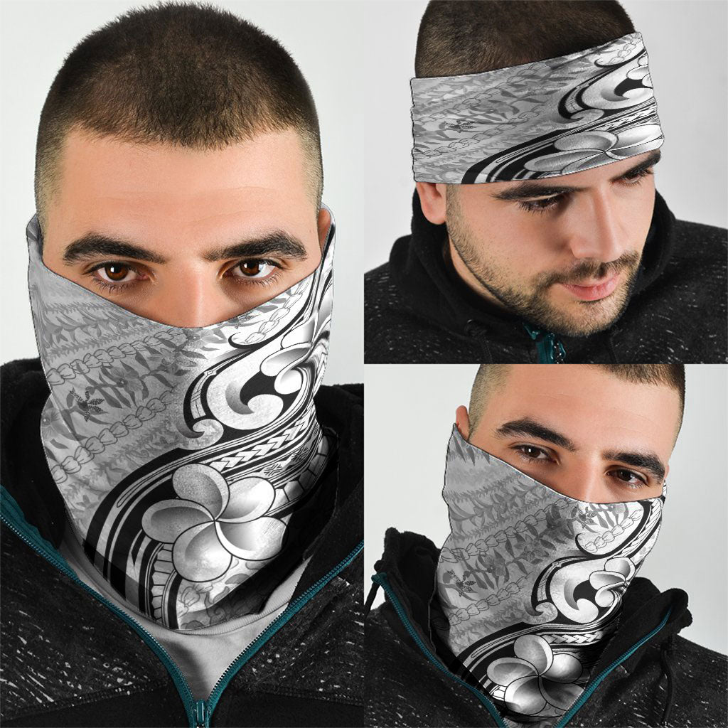 Hawaii Plumeria Lokelani Pikake Lei Neck Gaiter Ele'ele Polynesian Tattoo LT9 - Polynesian Pride