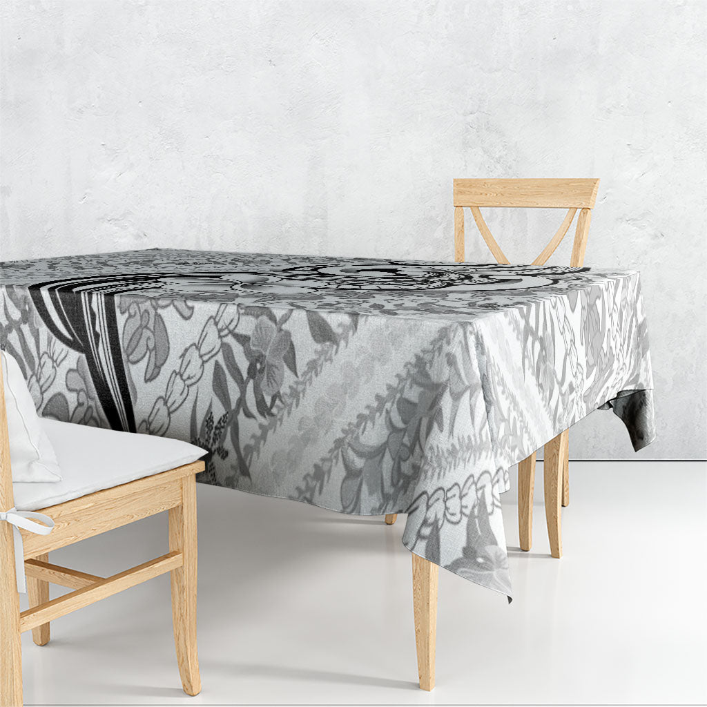 Hawaii Plumeria Lokelani Pikake Lei Tablecloth Ele'ele Polynesian Tattoo LT9 - Polynesian Pride