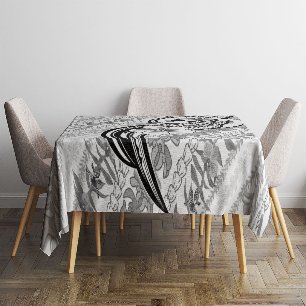 Hawaii Plumeria Lokelani Pikake Lei Tablecloth Ele'ele Polynesian Tattoo LT9 - Polynesian Pride