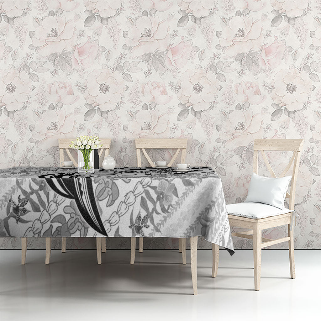 Hawaii Plumeria Lokelani Pikake Lei Tablecloth Ele'ele Polynesian Tattoo LT9 - Polynesian Pride
