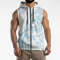 Hawaii Plumeria Lokelani Pikake Lei Sleeveless Zip Hoodie Uliuli Polynesian Tattoo LT9 - Polynesian Pride