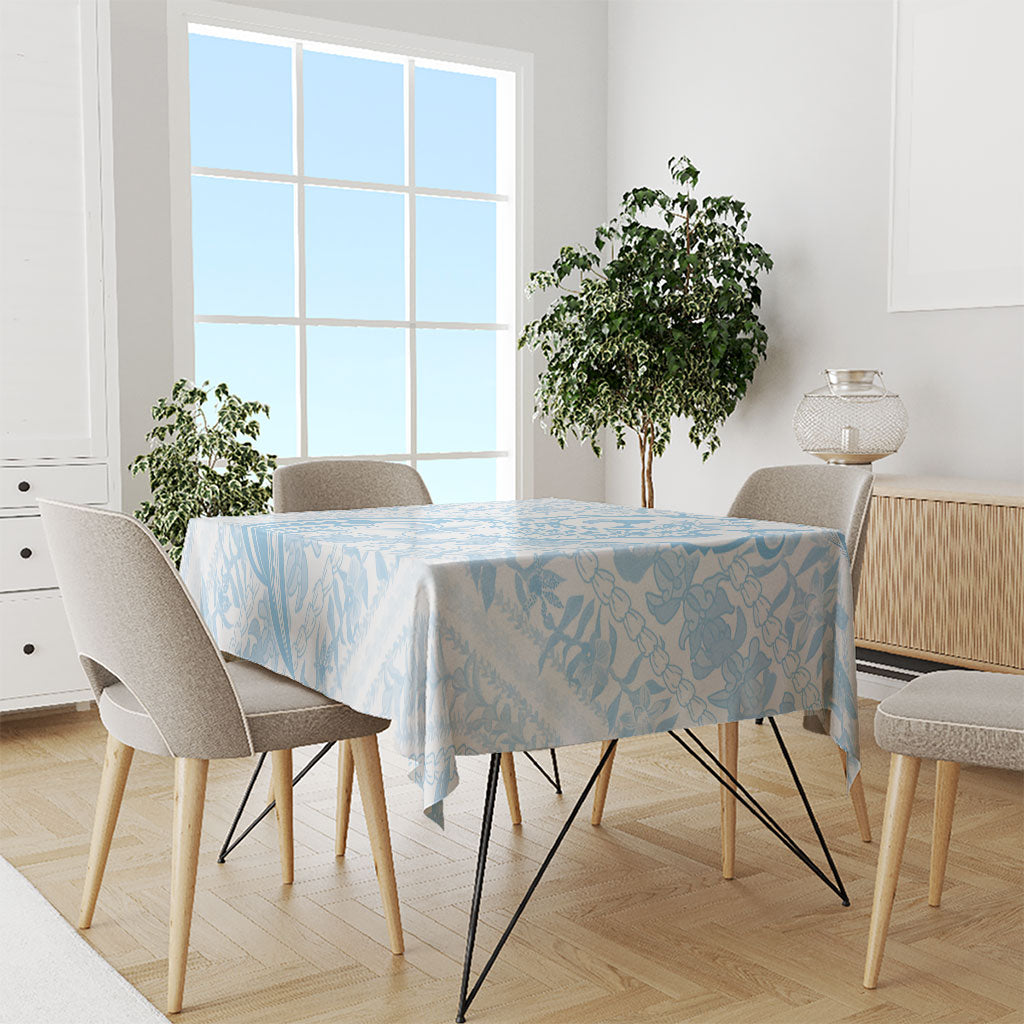 Hawaii Plumeria Lokelani Pikake Lei Tablecloth Uliuli Polynesian Tattoo LT9 - Polynesian Pride