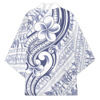 Hawaii Plumeria Lokelani Pikake Lei Kimono Navy Blue Polynesian Tattoo LT9 - Polynesian Pride