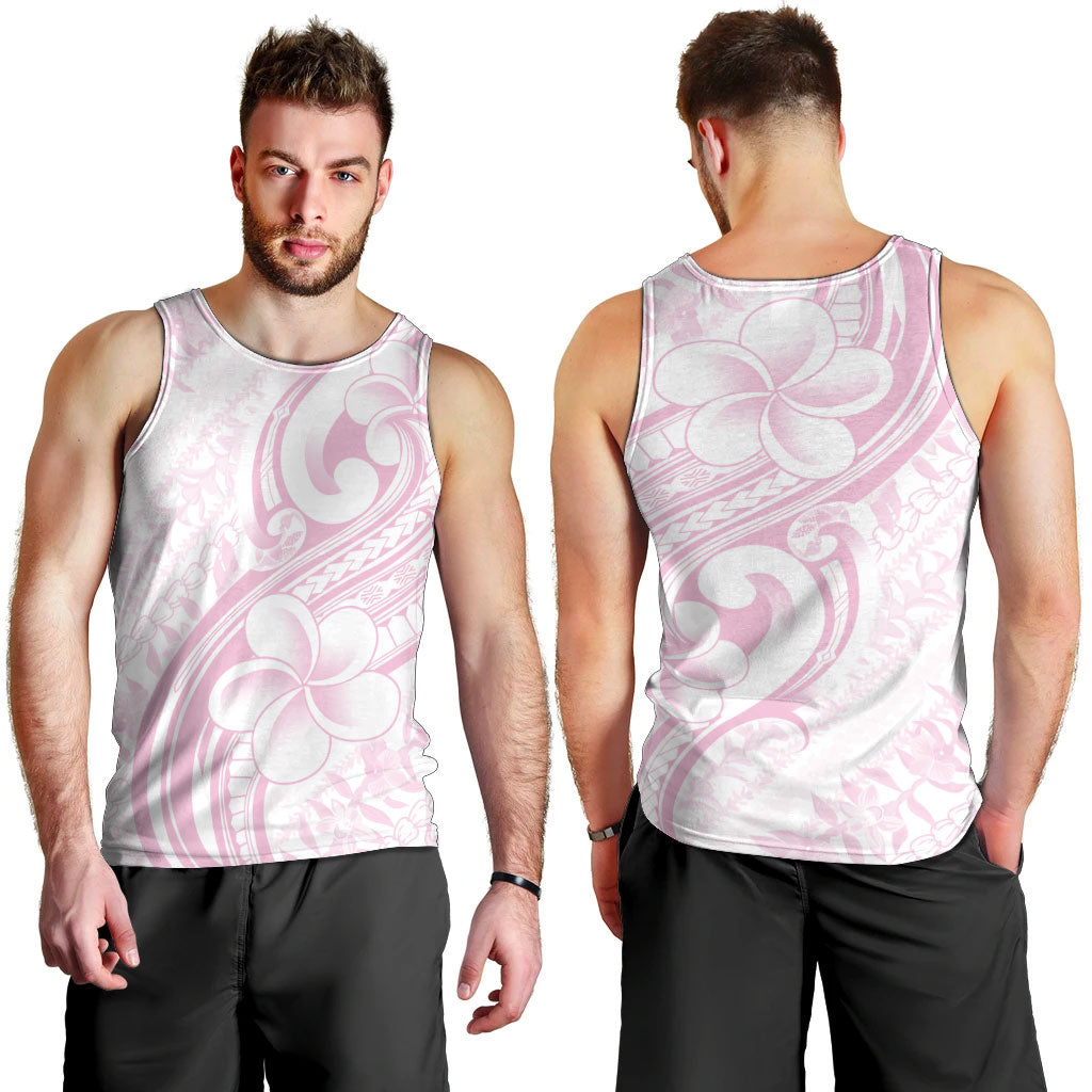 Hawaii Plumeria Lokelani Pikake Lei Men Tank Top Poni Mama Polynesian Tattoo LT9 - Polynesian Pride