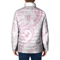 Hawaii Plumeria Lokelani Pikake Lei Padded Jacket Poni Mama Polynesian Tattoo LT9 - Polynesian Pride