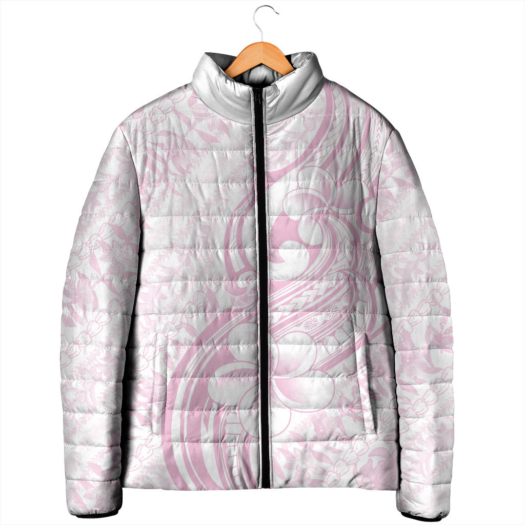 Hawaii Plumeria Lokelani Pikake Lei Padded Jacket Poni Mama Polynesian Tattoo LT9 - Polynesian Pride