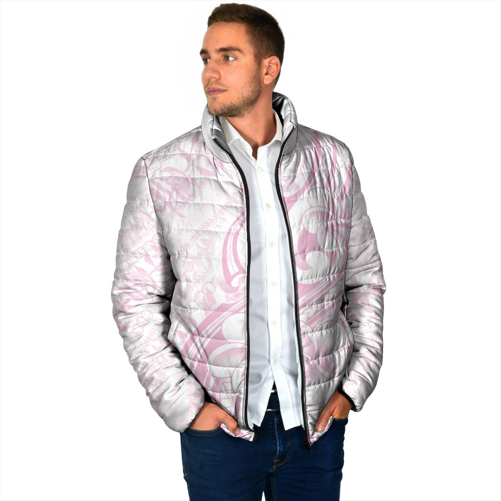 Hawaii Plumeria Lokelani Pikake Lei Padded Jacket Poni Mama Polynesian Tattoo LT9 - Polynesian Pride