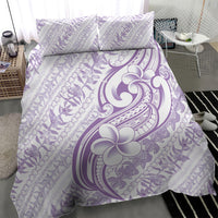 Hawaii Plumeria Lokelani Pikake Lei Bedding Set Poni Polynesian Tattoo LT9 - Polynesian Pride