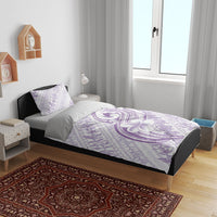 Hawaii Plumeria Lokelani Pikake Lei Bedding Set Poni Polynesian Tattoo LT9 - Polynesian Pride