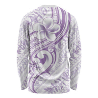 Hawaii Plumeria Lokelani Pikake Lei Long Sleeve Shirt Poni Polynesian Tattoo LT9 - Polynesian Pride