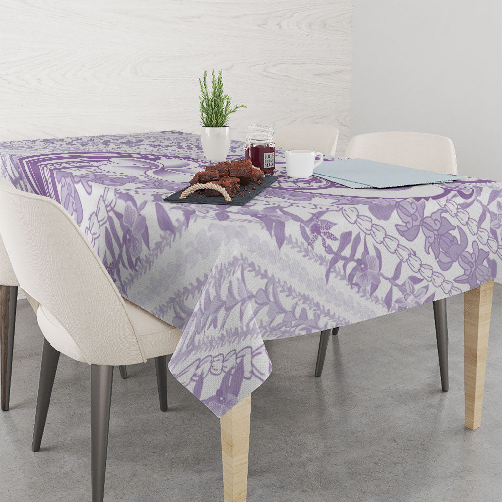 Hawaii Plumeria Lokelani Pikake Lei Tablecloth Poni Polynesian Tattoo LT9 - Polynesian Pride