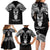 New Zealand Te Reo Maori Family Matching Long Sleeve Bodycon Dress and Hawaiian Shirt Kia Kaha Maori Language Week Black Style LT9 - Polynesian Pride