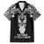 New Zealand Te Reo Maori Family Matching Long Sleeve Bodycon Dress and Hawaiian Shirt Kia Kaha Maori Language Week Black Style LT9 Dad's Shirt - Short Sleeve Black - Polynesian Pride