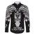 New Zealand Te Reo Maori Family Matching Long Sleeve Bodycon Dress and Hawaiian Shirt Kia Kaha Maori Language Week Black Style LT9 Dad's Shirt - Long Sleeve Black - Polynesian Pride