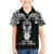 New Zealand Te Reo Maori Family Matching Puletasi Dress and Hawaiian Shirt Kia Kaha Maori Language Week Black Style LT9 Son's Shirt Black - Polynesian Pride