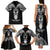 New Zealand Te Reo Maori Family Matching Tank Maxi Dress and Hawaiian Shirt Kia Kaha Maori Language Week Black Style LT9 - Polynesian Pride