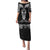 New Zealand Te Reo Maori Puletasi Kia Kaha Maori Language Week Black Style LT9 Long Dress Black - Polynesian Pride