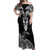 Personalised New Zealand Te Reo Maori Off Shoulder Maxi Dress Kia Kaha Maori Language Week Black Style LT9 Women Black - Polynesian Pride