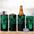 Personalised New Zealand Te Reo Maori 4 in 1 Can Cooler Tumbler Kia Kaha Maori Language Week Green Style