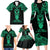 Personalised New Zealand Te Reo Maori Family Matching Long Sleeve Bodycon Dress and Hawaiian Shirt Kia Kaha Maori Language Week Green Style LT9 - Polynesian Pride