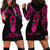 Personalised New Zealand Te Reo Maori Hoodie Dress Kia Kaha Maori Language Week Pink Style LT9 - Polynesian Pride