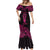 Personalised New Zealand Te Reo Maori Mermaid Dress Kia Kaha Maori Language Week Pink Style LT9 - Polynesian Pride