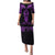 Personalised New Zealand Te Reo Maori Puletasi Kia Kaha Maori Language Week Purple Style LT9 Long Dress Purple - Polynesian Pride