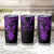 Personalised New Zealand Te Reo Maori Tumbler Cup Kia Kaha Maori Language Week Purple Style