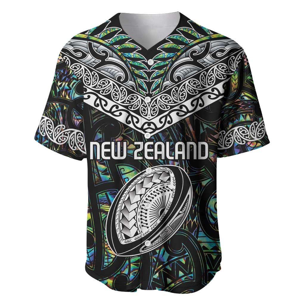 Custom New Zealand Baseball Jersey Maori Rugby Tattoo Papua Shell LT9 Green - Polynesian Pride