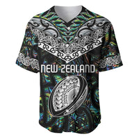 Custom New Zealand Baseball Jersey Maori Rugby Tattoo Papua Shell LT9 Green - Polynesian Pride