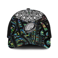 New Zealand Baseball Net Cap Maori Rugby Tattoo Papua Shell LT9 One Size Black Green - Polynesian Pride