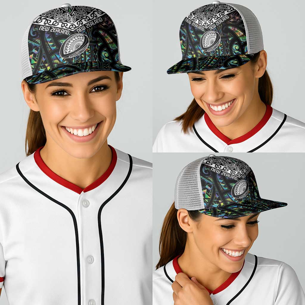 New Zealand Baseball Net Cap Maori Rugby Tattoo Papua Shell LT9 - Polynesian Pride
