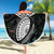 Custom New Zealand Beach Blanket Maori Rugby Tattoo Papua Shell