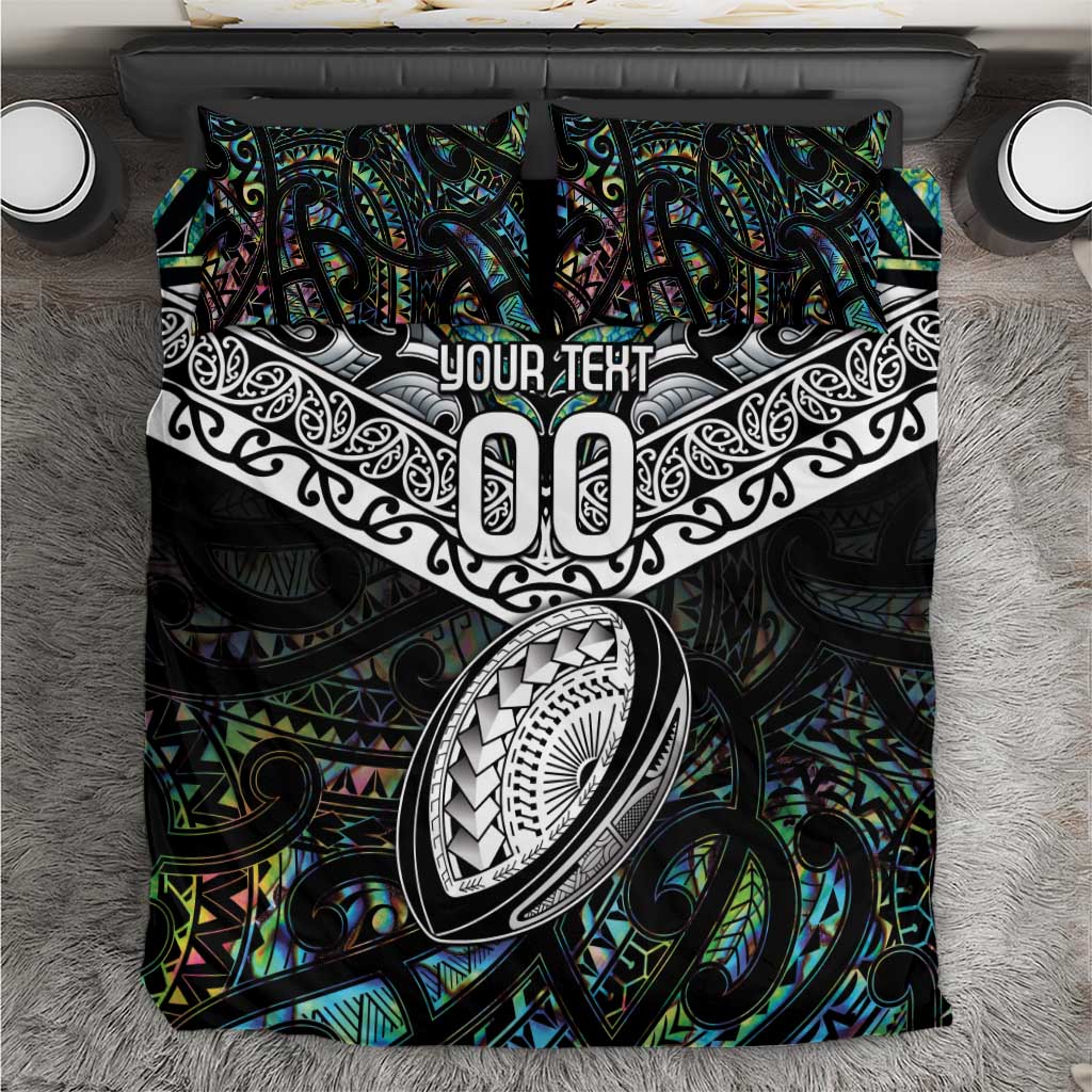 Custom New Zealand Bedding Set Maori Rugby Tattoo Papua Shell LT9 Green - Polynesian Pride