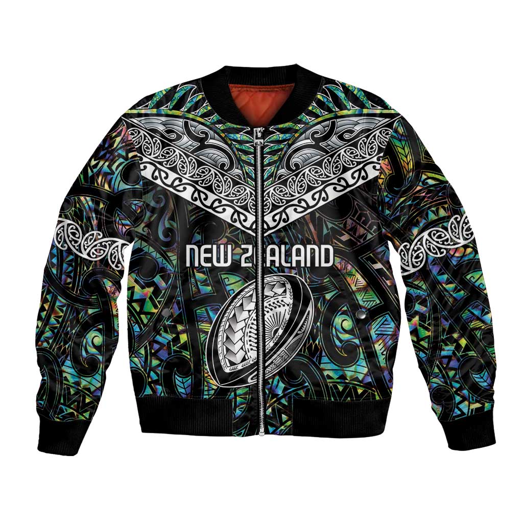 Custom New Zealand Bomber Jacket Maori Rugby Tattoo Papua Shell LT9 Unisex Green - Polynesian Pride