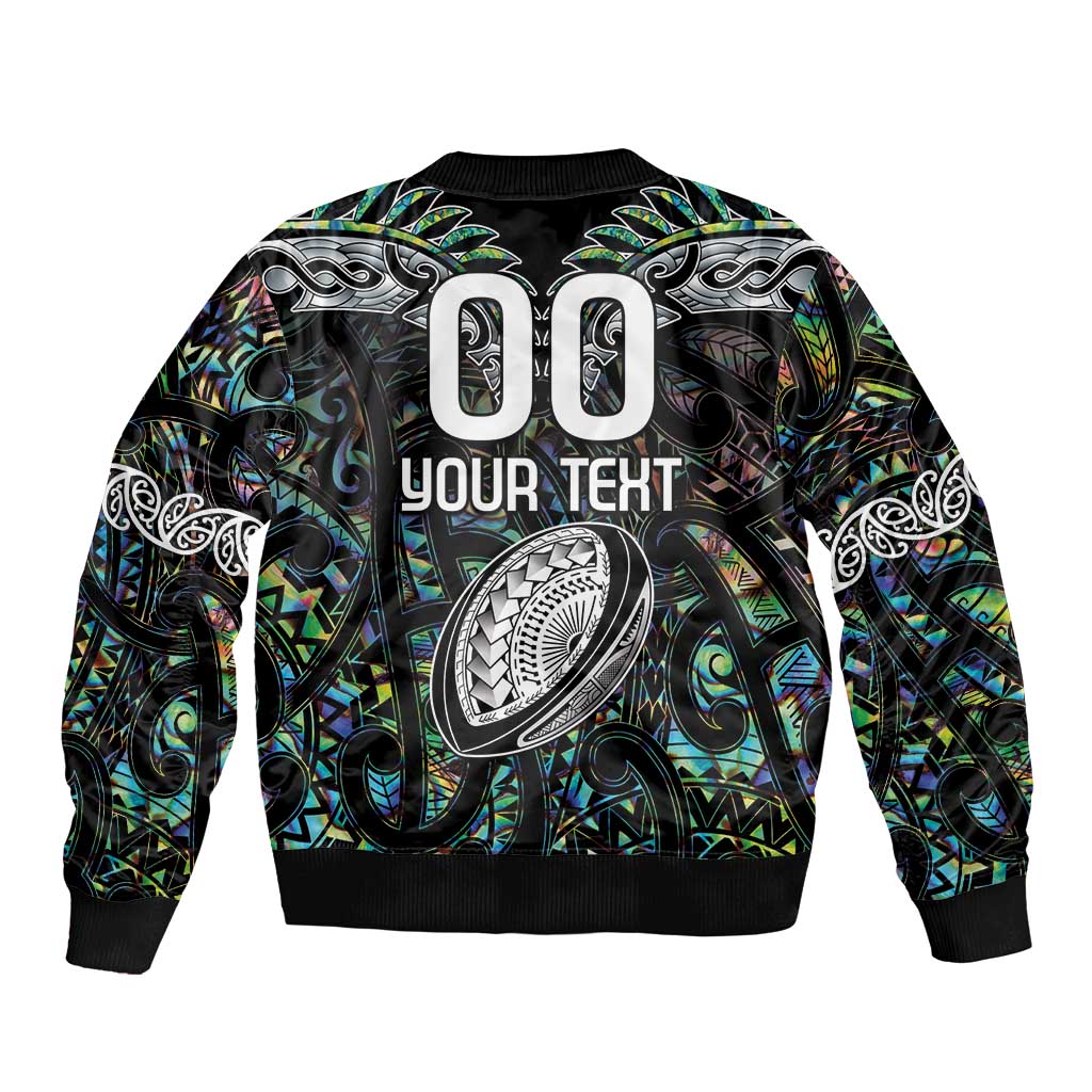 Custom New Zealand Bomber Jacket Maori Rugby Tattoo Papua Shell LT9 - Polynesian Pride