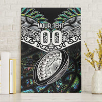 Custom New Zealand Canvas Wall Art Maori Rugby Tattoo Papua Shell LT9 Without Frame Green - Polynesian Pride