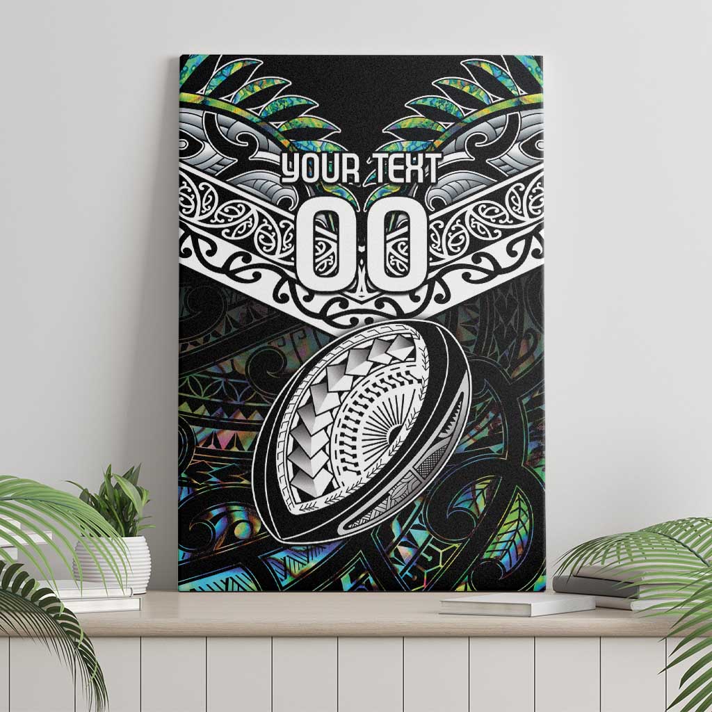 Custom New Zealand Canvas Wall Art Maori Rugby Tattoo Papua Shell LT9 - Polynesian Pride