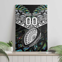 Custom New Zealand Canvas Wall Art Maori Rugby Tattoo Papua Shell LT9 - Polynesian Pride
