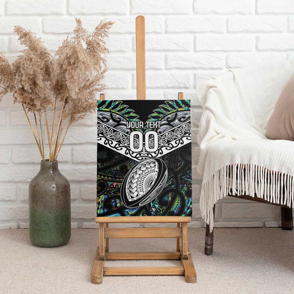 Custom New Zealand Canvas Wall Art Maori Rugby Tattoo Papua Shell LT9 - Polynesian Pride