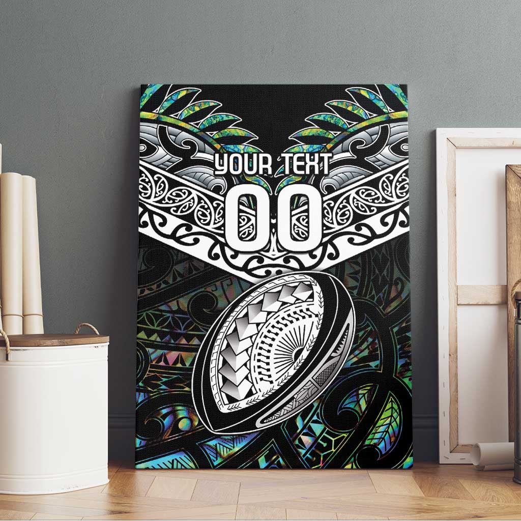 Custom New Zealand Canvas Wall Art Maori Rugby Tattoo Papua Shell LT9 - Polynesian Pride