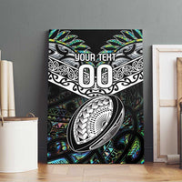 Custom New Zealand Canvas Wall Art Maori Rugby Tattoo Papua Shell LT9 - Polynesian Pride