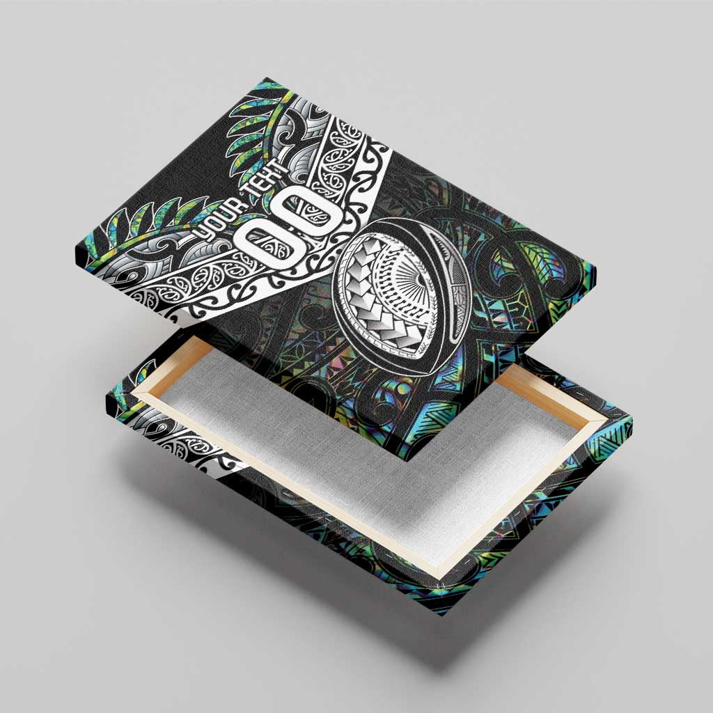 Custom New Zealand Canvas Wall Art Maori Rugby Tattoo Papua Shell LT9 - Polynesian Pride
