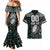 Custom New Zealand Couples Matching Mermaid Dress and Hawaiian Shirt Maori Rugby Tattoo Papua Shell