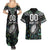 Custom New Zealand Couples Matching Summer Maxi Dress and Hawaiian Shirt Maori Rugby Tattoo Papua Shell