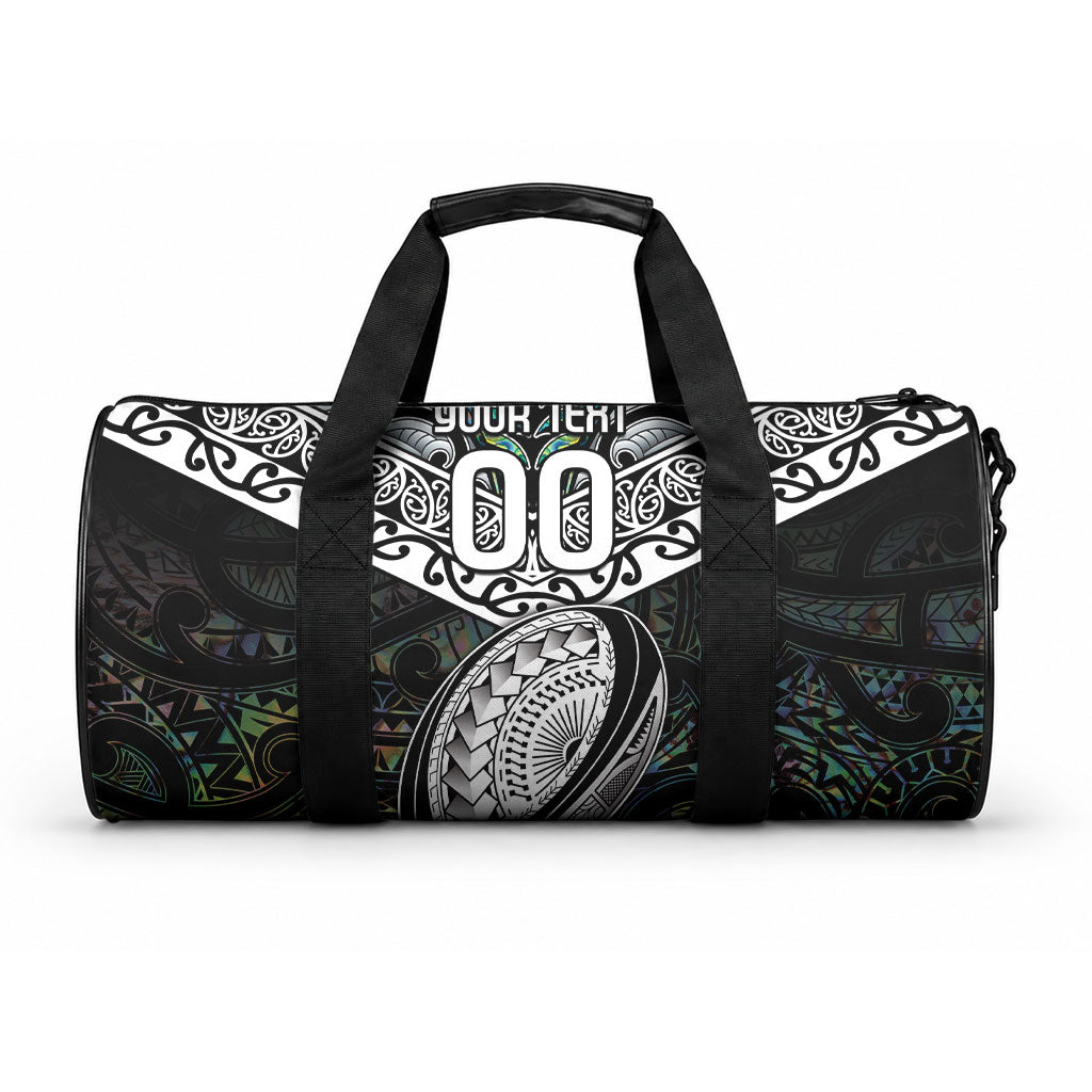 Custom New Zealand Duffle Bag Maori Rugby Tattoo Papua Shell LT9 One size Green - Polynesian Pride
