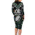 Custom New Zealand Family Matching Long Sleeve Bodycon Dress and Hawaiian Shirt Maori Rugby Tattoo Papua Shell