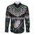 Custom New Zealand Family Matching Off The Shoulder Long Sleeve Dress and Hawaiian Shirt Maori Rugby Tattoo Papua Shell